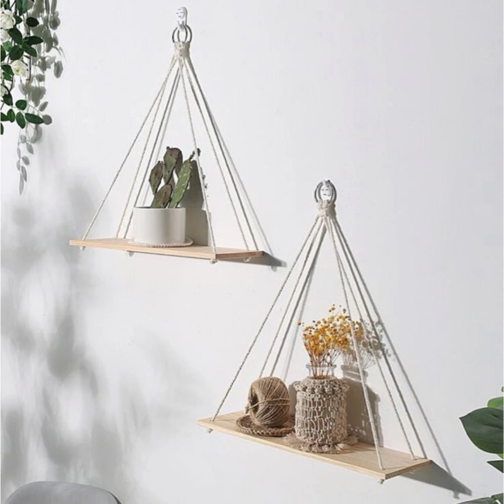 2 Piece Wall Hanging Wood Board
